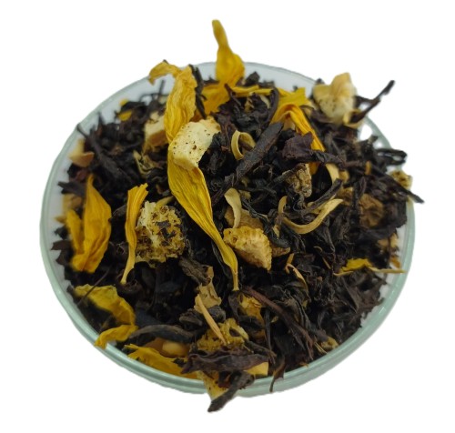 herbata czarna ginger bells pomarańcza imbir